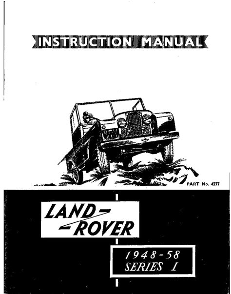 [Download] Land Rover Series 1 Instruction Manual