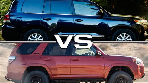 Land cruiser vs 4runner. Jul 7, 2023 · It's time to compare two of the most off-road ready SUVs from Toyota - the trusty, reliable 2023 Toyota 4Runner and the next-generation 2024 Toyota Land Cruiser. With a starting priced at $40,155, the 4Runner is powered by a 4.0L V6 engine delivering 270 horsepower and 278 lb-ft of torque, paired with a 5-speed automatic transmission. 