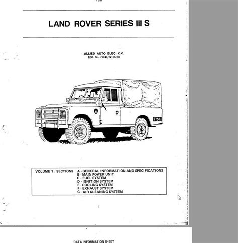 Land rover 109 series 3 1981 1986 service repair manual. - Hoja de cálculo manual anual de vacaciones.