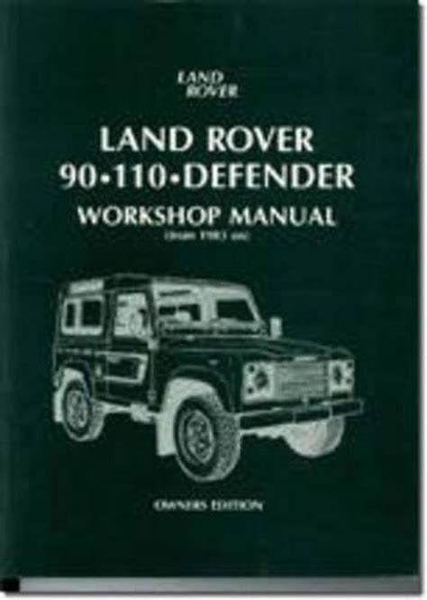 Land rover 90 110 defender diesel service and repair manual haynes service and repair manuals. - Manuale di servizio del trattore kubota t1560.