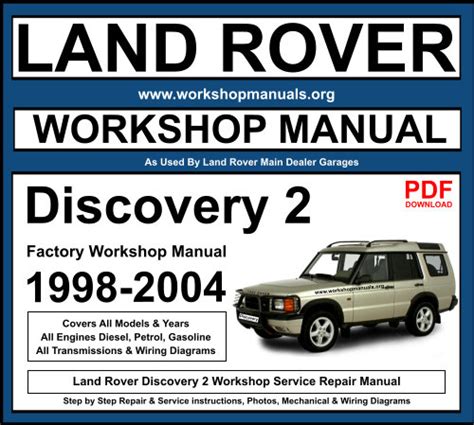 Land rover discovery 2 workshop manual. - Allis chalmers hb112 hb 112 ac tractor attachments service repair manual download.