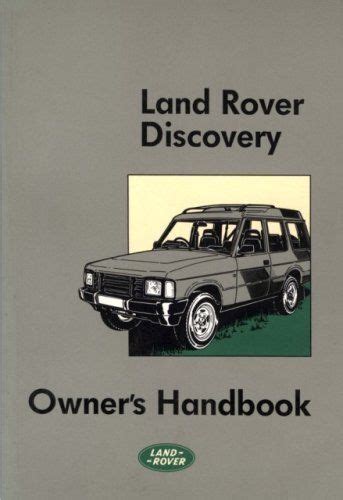 Land rover discovery owners handbook by brooklands books ltd 1996 paperback. - Manual de mantenimiento de jetta 2002.