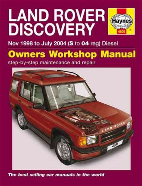 Land rover discovery td5 haynes manual. - Zo'n beetje wat ik voel ....