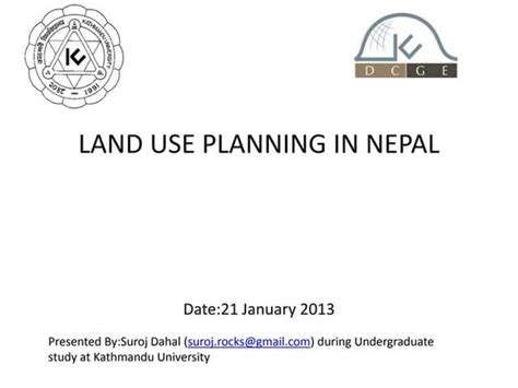 Land use planning in nepal - SlideShare