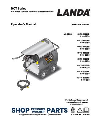 Landa gold series hot pressure washer manual. - Mujer en la historia [por] rosa signorelli..