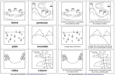 Landform Cards for Learning and Matching