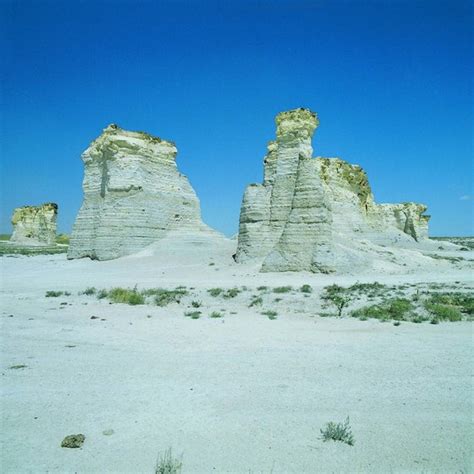 Arikaree Breaks are badlands located in Cheyenne County, Kansas. The Cimarron National Grassland, Kansas's largest tract of public land, is located in Morton County. Monument Rocks is a series of chalk arcs and other formations. Kansas also has many other formations of this nature. The chalk formation Castle Rock (Kansas) and nearby badlands ....
