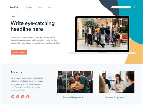 Landing Page Blogger Template