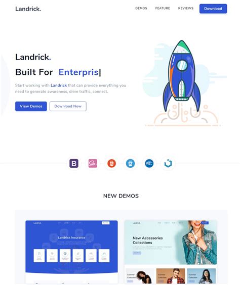 Landing Page React.js Examples