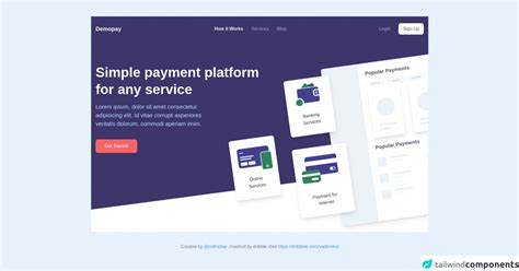 Landing Page with Tailwind CSS 2 by mithicher Layouts