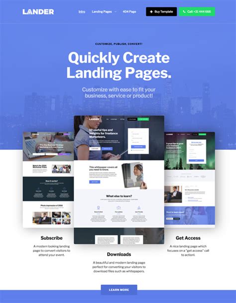 Landing page templates without code Webflow