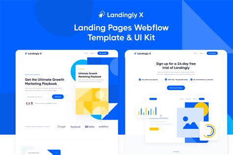 Landingly X Landing Pages Webflow Template & UI Kit on Behance