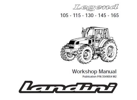 Landini legend 110 115 130 145 165 tractor workshop service repair manual 1 download. - Artic cat big bear 454 manual.