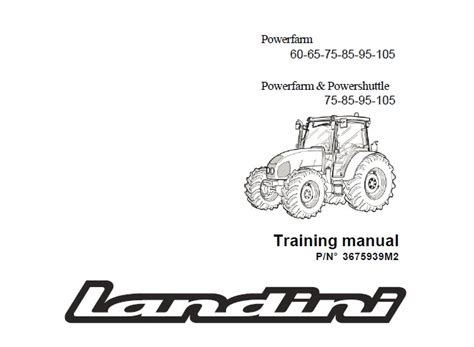 Landini powerfarm 60 65 75 85 95 105 traktor schulung reparaturanleitung download. - Principles electronic materials and devices solution manual.