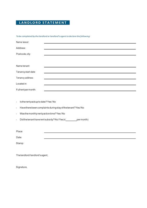 Landlord Document Templates