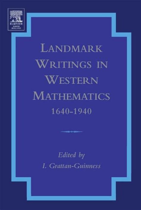 Landmark writings in western mathematics 1640 1940. - Como si no pisase el suelo.
