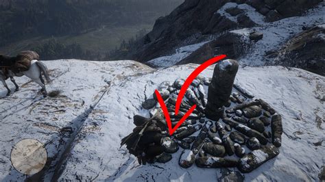 The guy is standing on top of the big rock across from the trapper, and High Stakes is available as early as Ch. 2. Make sure you get the Poisonous Trail treasure map from Flaco Hernandez's cabin. There's also a landmarks of riches treasure map chain, but I don't know if that one can be used in place of High Stakes.. 