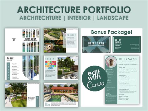 Landscape Architecture Design Portfolio Interior Design Etsy
