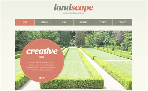 Landscape Design PSD Template 57455