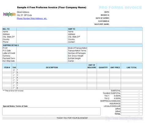 Landscape Invoice Template Excel Cards Design Templates