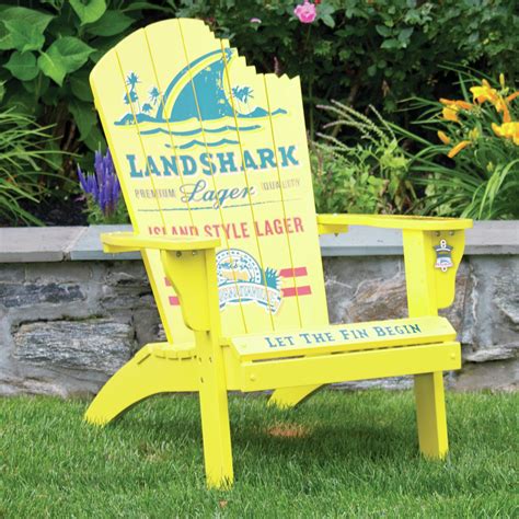 Landshark Lager Adirondack Chair Grab a drink and take a seat in 