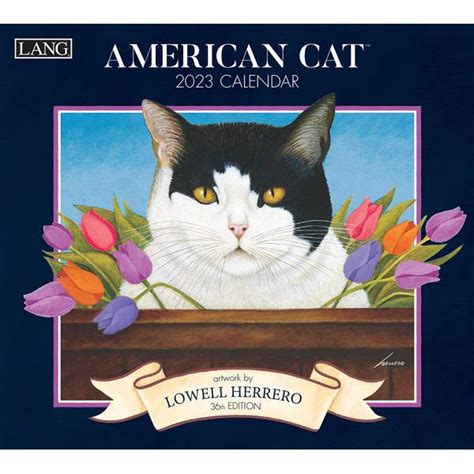 Lang American Cat Calendar 2023