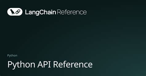 Langchain reference.  API References # All of LangChain&rsquo;s referenc...