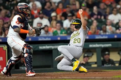Langeliers, Kemp homer as A’s beat Astros again to avoid 100th loss