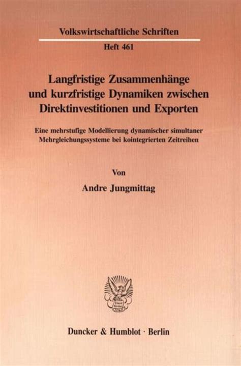 Langfristige zusammenhänge und kurzfristige dynamiken zwischen direktinvestitionen und exporten. - Ap government chapter 14 study guide answers.