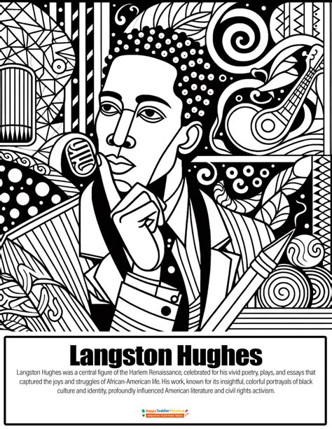 Langston Hughes Coloring Pages