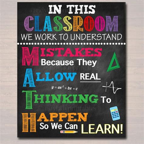 Language Arts and Math Classroom Poster & Teaching Aids Free