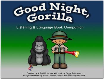 Language activities with the Good Night, Gorilla book