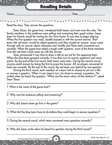 Language arts workbook grade 3 pdf.  Reading Comprehensions, Spelling,...