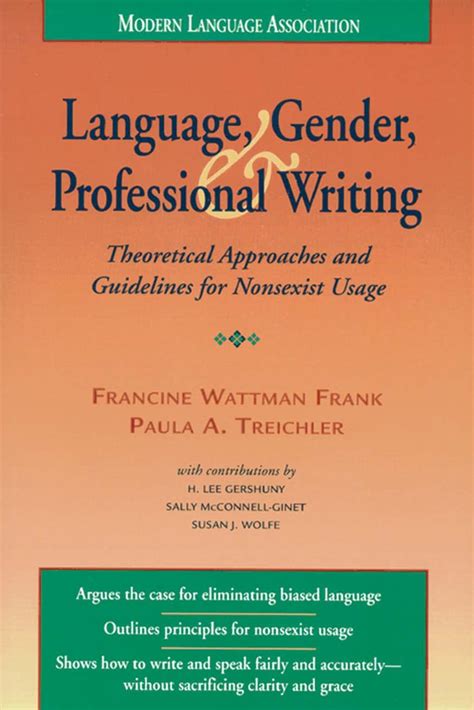 Language gender and professional writing theoretical approaches and guidelines for nonsexist usage. - Decanter centrifuge handbook by alan records.