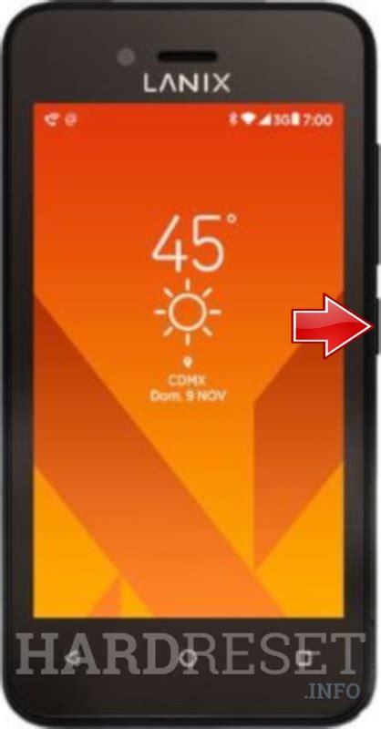 Lanix w31 hard reset.  C&oacute;mo restablecer, hacer un reset, restaurar de f&aacute;brica...