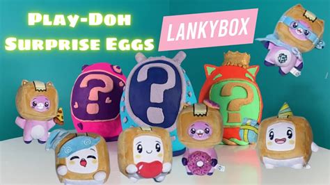 Lankybox eggs. These fan-favorite LankyBox characters have been brought to life in new and exciting collectible variations! Each blind pack contains 1 mini mystery LankyBox plush toy, with 9 unique characters to collect in the full assortment. Fans will discover one of the awesome LankyBox characters inside like Foxy, Boxy, or Milky! 