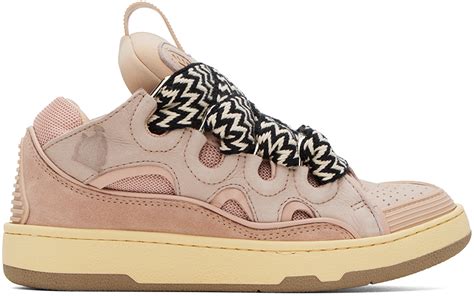 Lanvin: Pink Curb Sneakers SSENSE