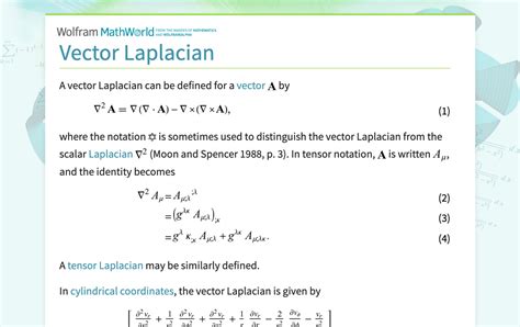 Laplacian of a scalar field example.  Find the Laplacian without specifying the vector to diff...