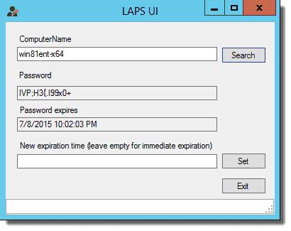 Laps. Learn how to install, update and manage the Local Administrator Password Solution (LAPS) in your Active Directory environment. LAPS helps you secure and … 