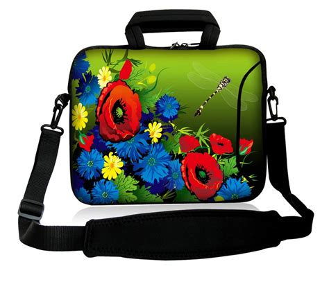 Laptop Case Bag Dragonfly and Flower Print Laptop Case Slim …