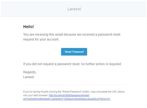 Laravel Problems Change default laravel email template theme sent to
