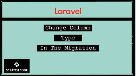 Laravel change column type migration.  cookie - sessions are stored in secure, encrypted cookie...