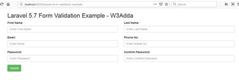 Laravel validation date format not working.  Validation Quickstart. 9 Description: All var...