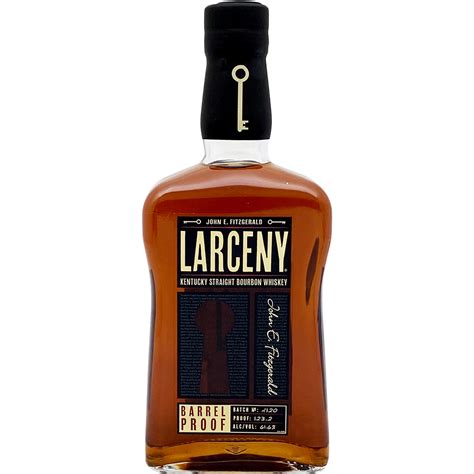 Larceny barrel proof c923. Like all batches of Larceny Barrel Proof, this is from Heaven Hill’s wheated bourbon mash bill, aged roughly 6-8 years. It’s bottled at a pretty stout 125.8 proof, which is actually the second ... 