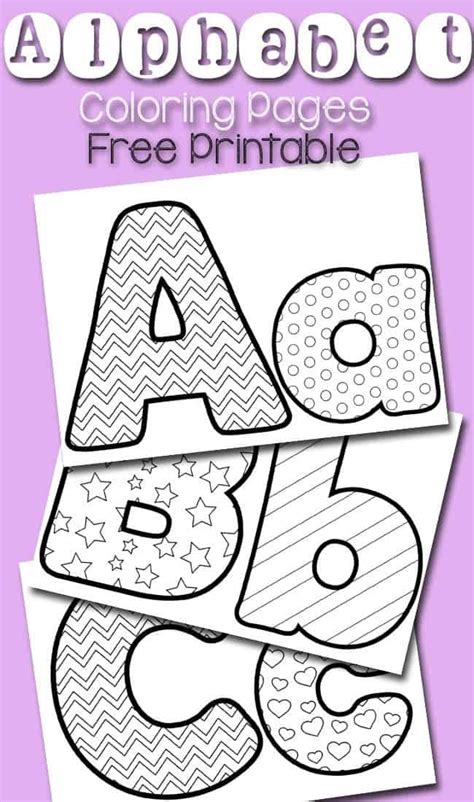 Large Alphabet Coloring Pages Coloring Pages