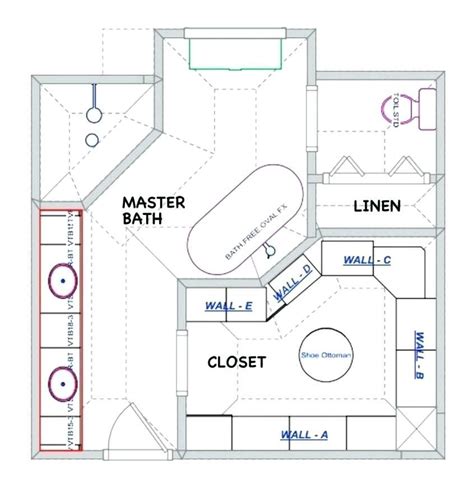 Large Bathroom Floor Plan