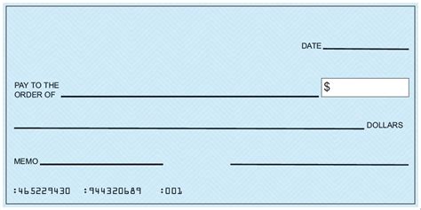 Large Blank Presentation Check Rollable