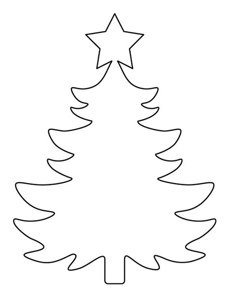 Large Christmas Tree Template Printable