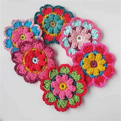 Large Crochet Flower Pattern Free Annie Design Crochet