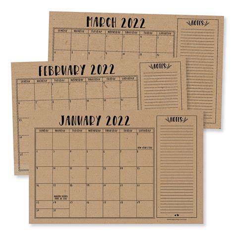 Large Desk Calendar 2022 2023